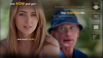 Tourists grandfathers boinks american woman in a pub