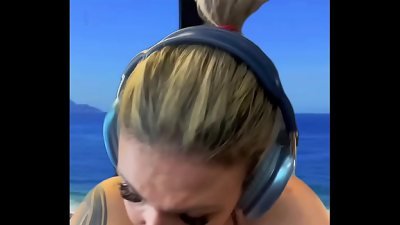 teaching at the gym on the way to Ipanema Rj beach, just wearing a bikini, all wet, sweat running down my legs, I got really horny!