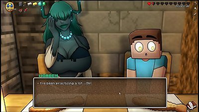 HornyCraft [Minecraft Parody manga porn game PornPlay ] Ep.20 the creeper lady expressed bra-stuffers no hands out of her swimsuit at the beach