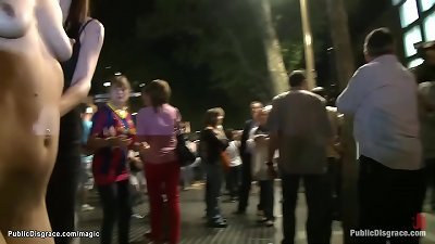 Local Spanish slut plowed in public