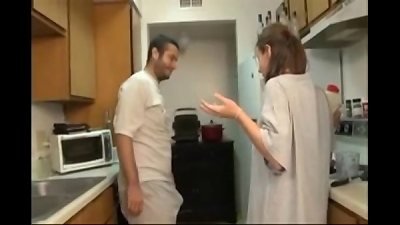 brother and sista oral job in the kitchen